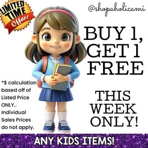 ALL KIDS ITEMS MUST GO! ‼️ DON'T MISS OUT TOSSING ALL ITEMS AFTER THIS WEEK ‼️